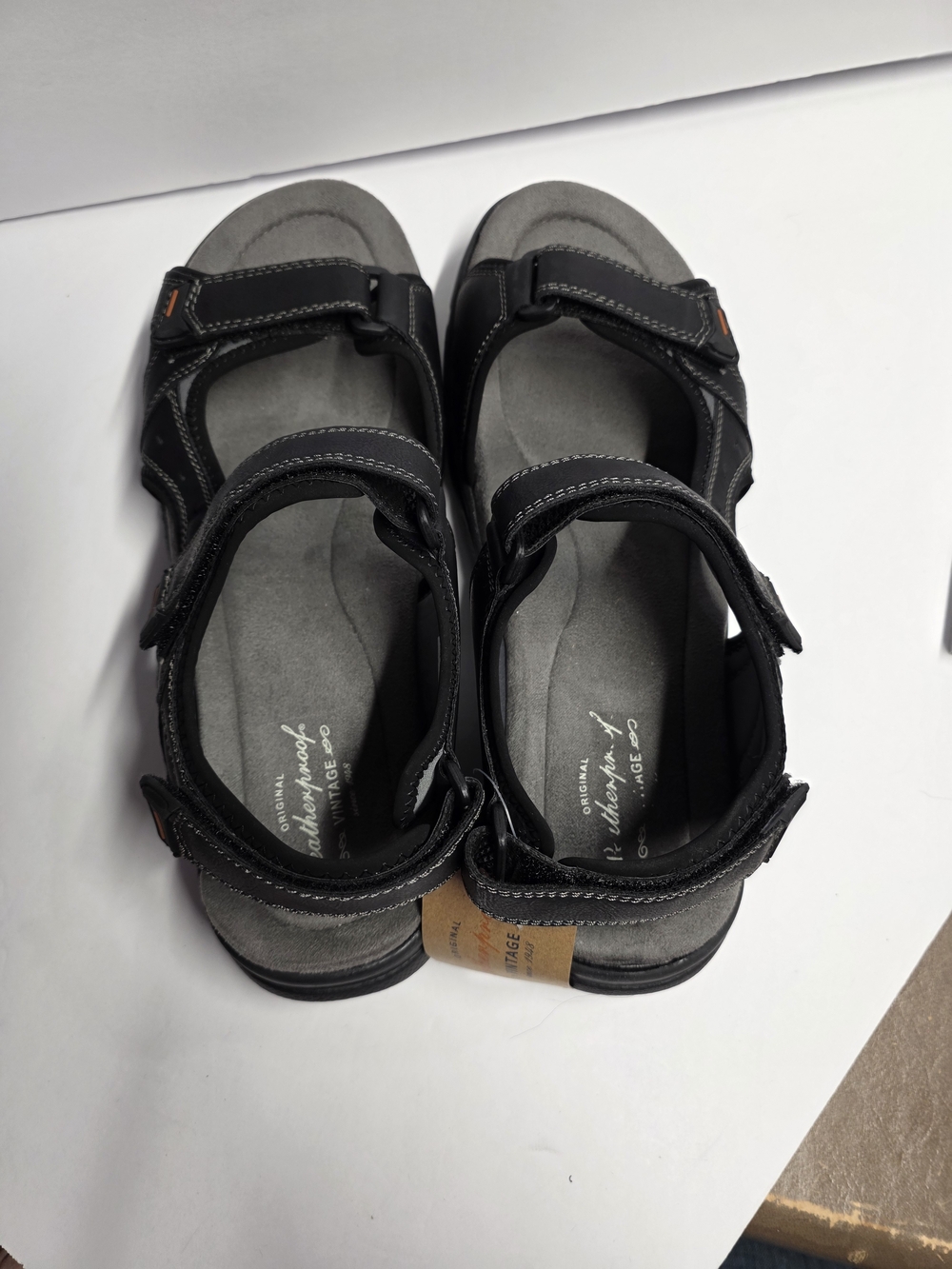 Weatherproof Black Men’s Outdoor Adjustable Sandals - Picture 6 of 6